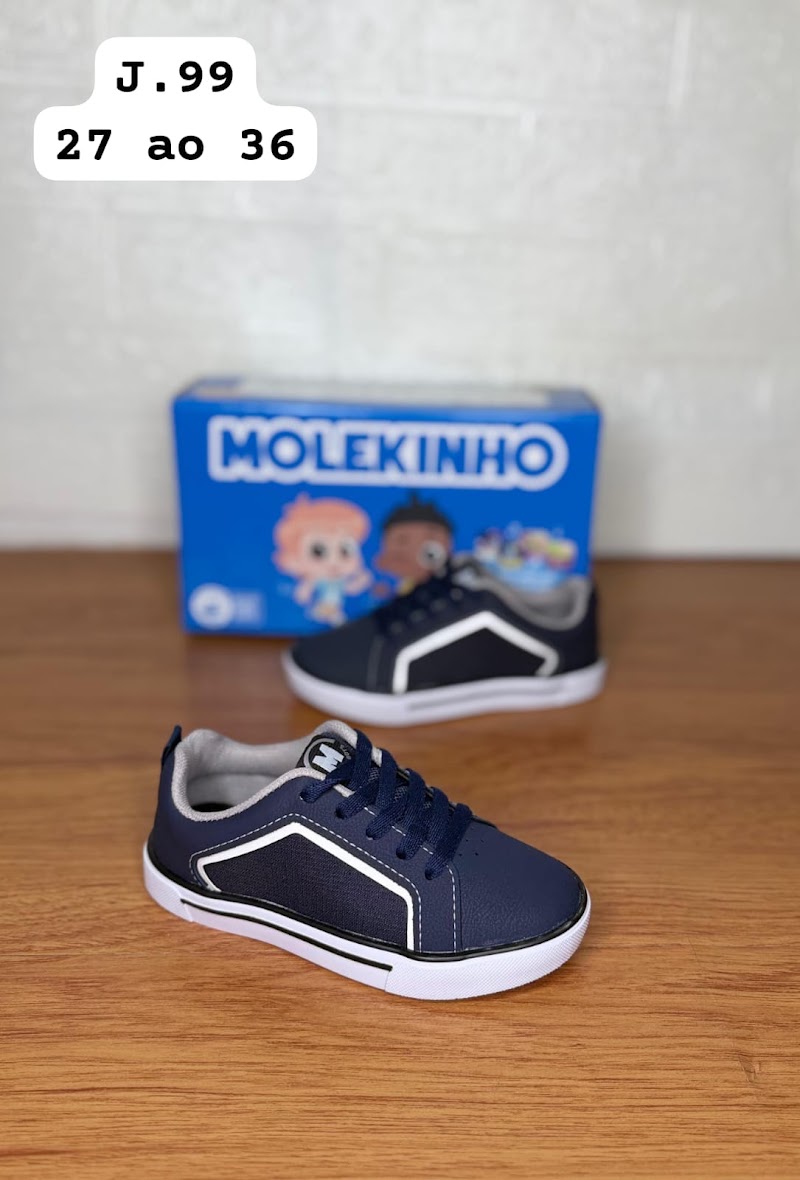 Zapatilla infantil blanca con detalle gris · foto 3