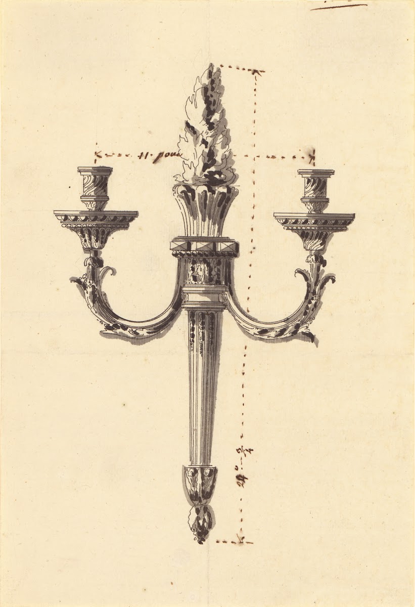 Drawing for a Wall Light 1775