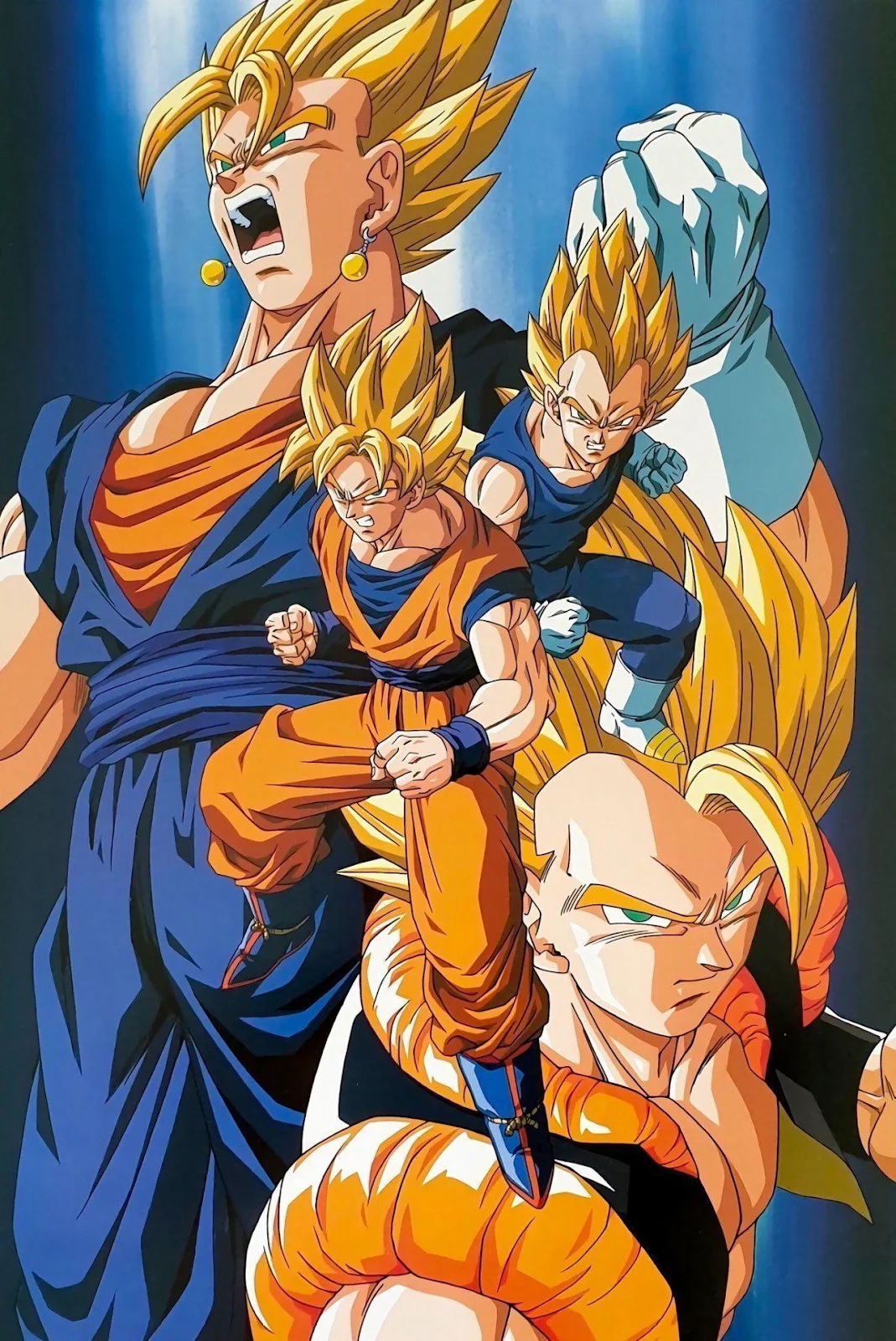 Super Saiyan Vegito And Gogeta - Anime Illustration iPhone Wallpaper (1280x1916)