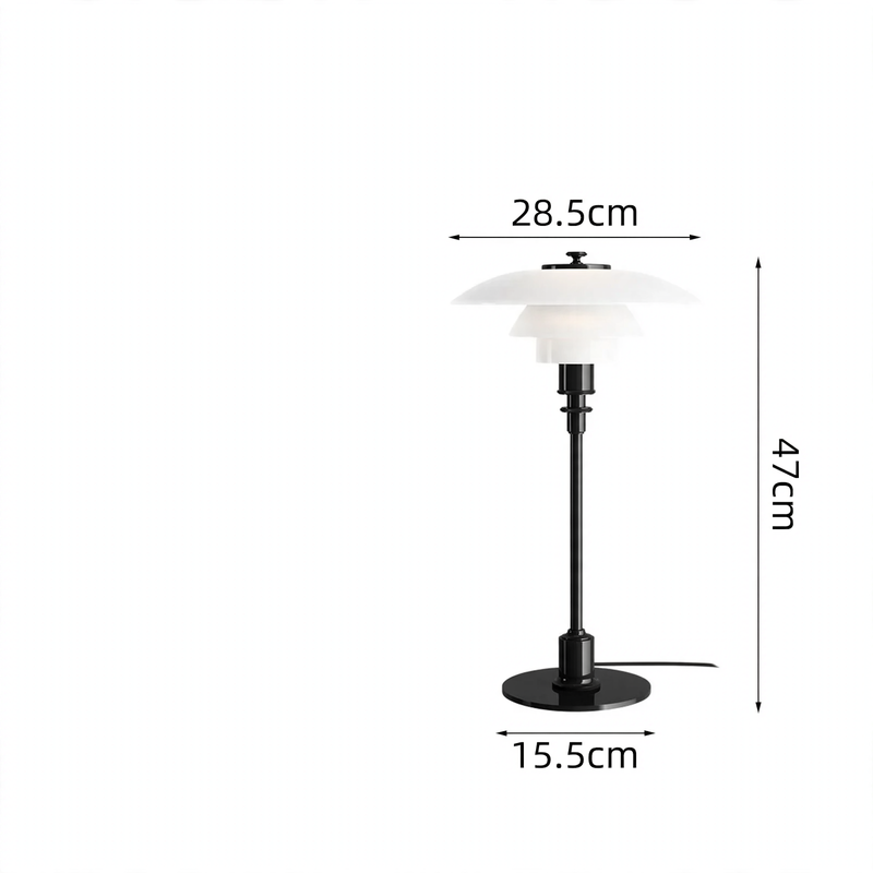 Glass table lamp TL-0126 with touch switch