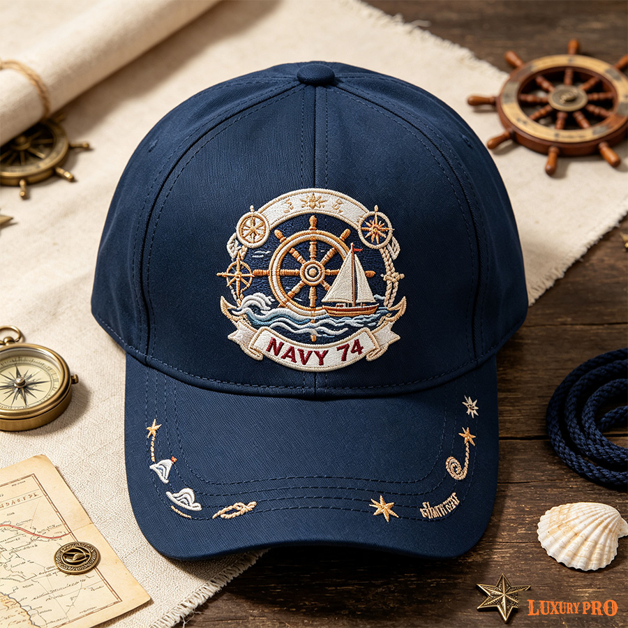 Adult Baseball Cap‑Stitched Brim