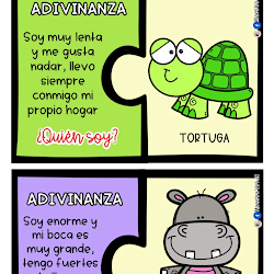 Rompecabezas con adivinanzas de animalitos