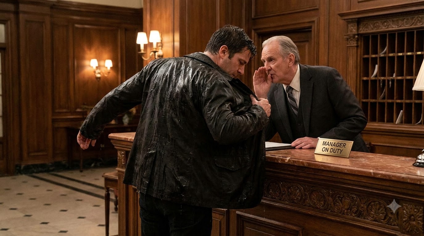 Dominic Removed His Soaked Jacket. Then The Hotel Manager Whispered, “Bring The Original Board Minutes.