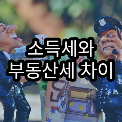 소득세와 부동산세 차이 비교