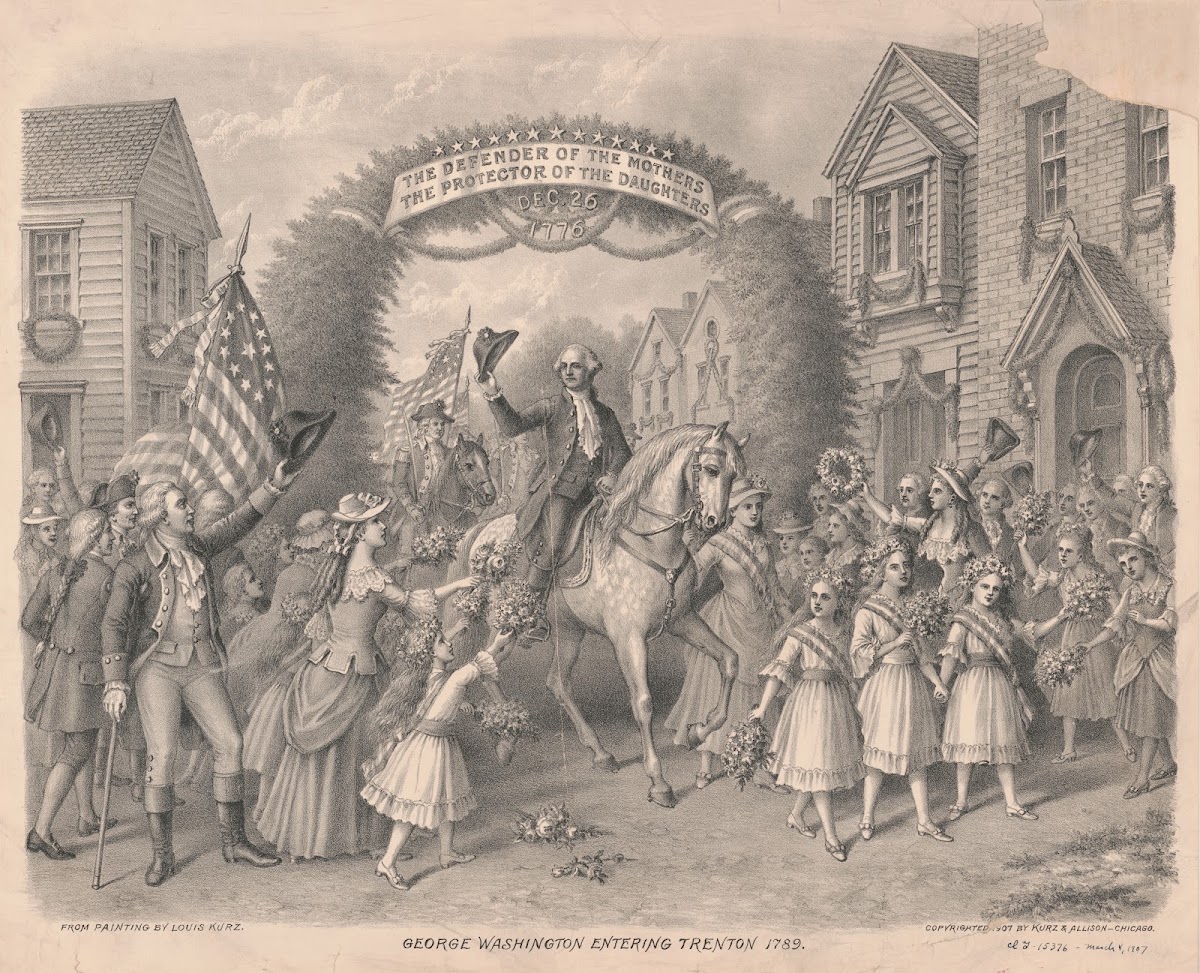 George Washington entering Trenton 1789 1907