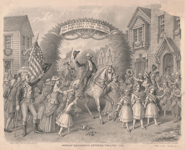 George Washington entering Trenton 1789 1907