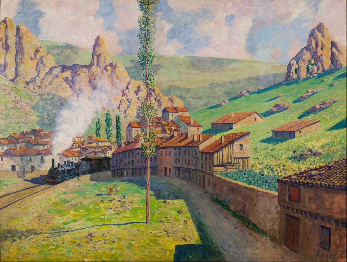 Pancorbo Passing Train 1901