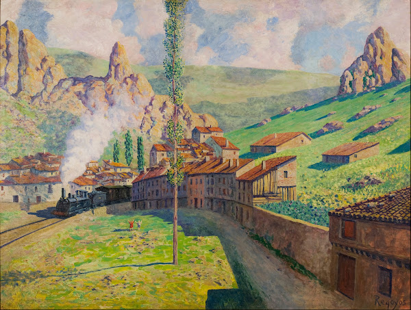 Pancorbo Passing Train 1901