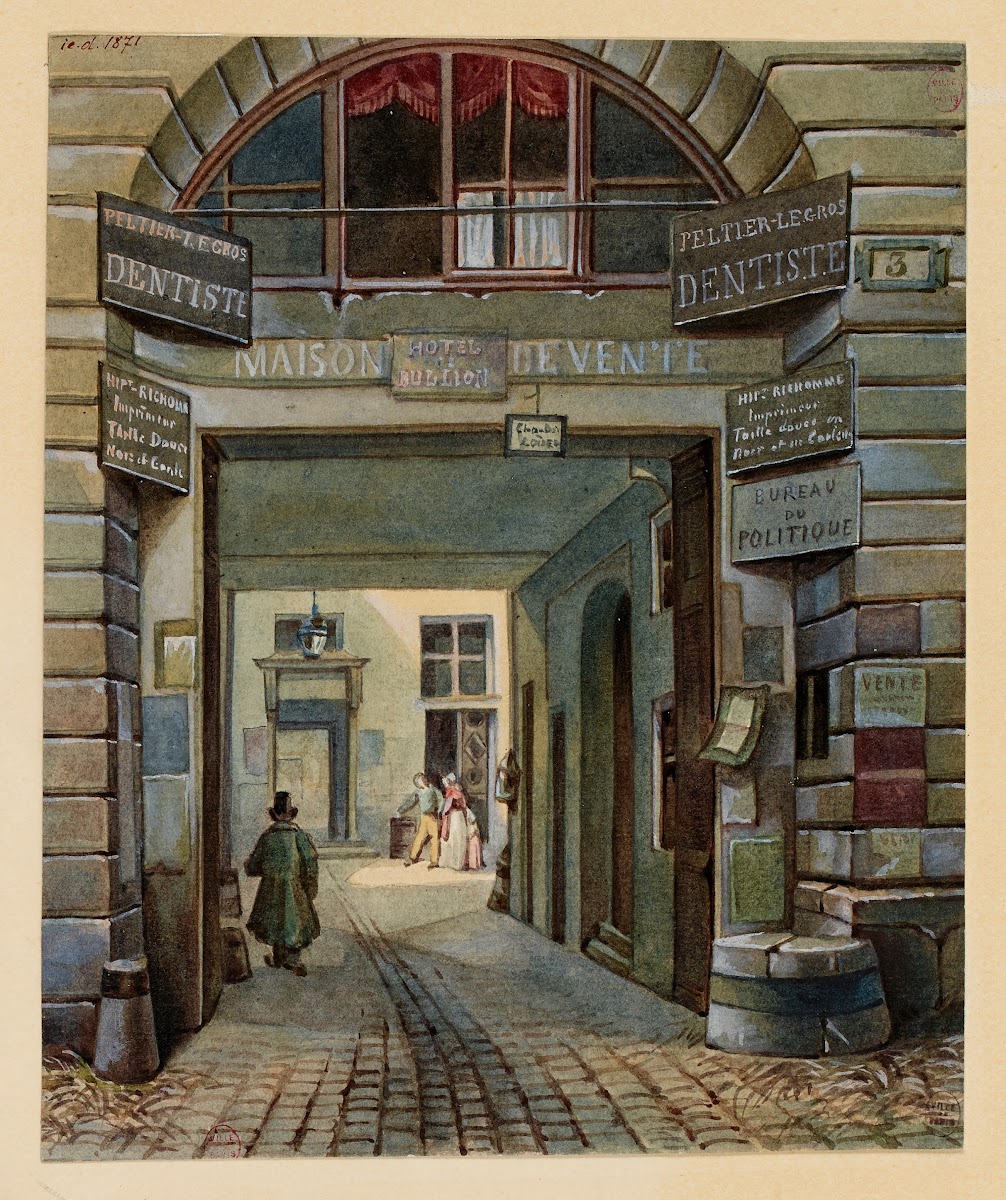 Lancien HôTel Bullion Rue Jean Jacques Rousseau 1840