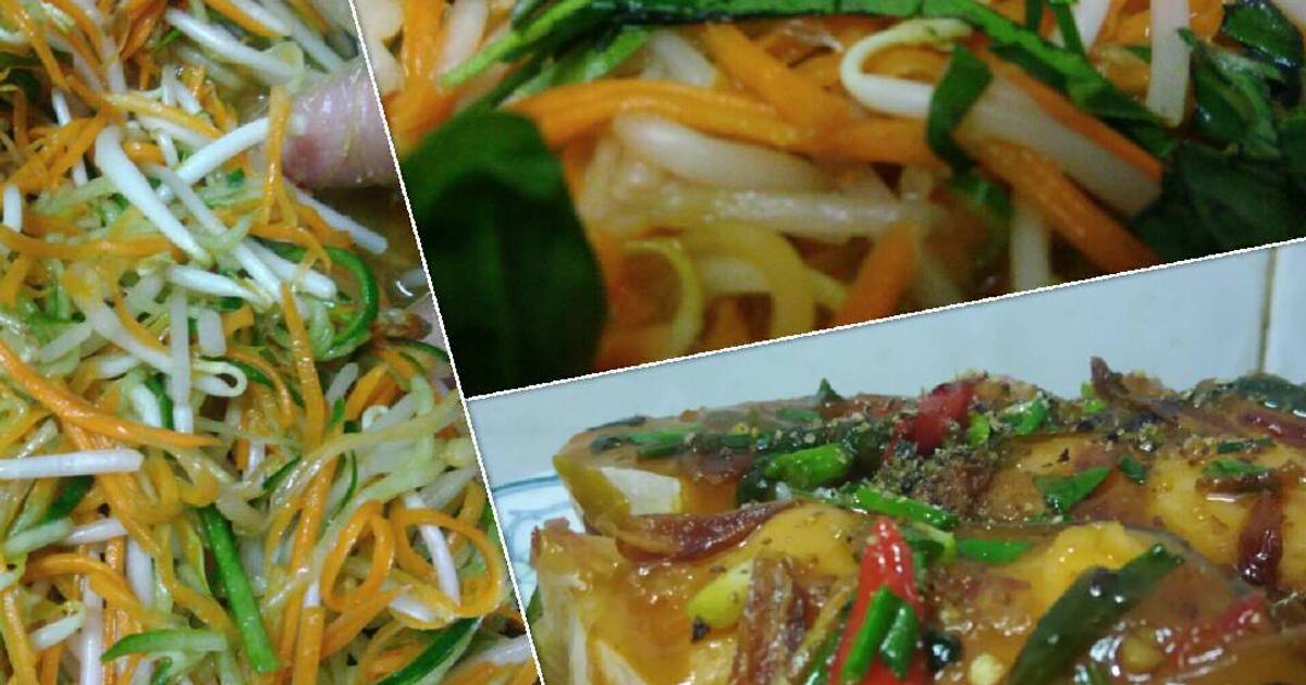 Gỏi dưa leo cà rốt tôm khô cực đơn giản