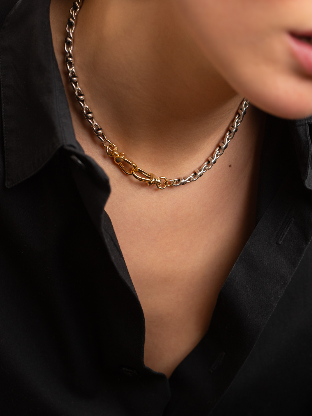 Цепь-чокер Andree с застежкой крючки