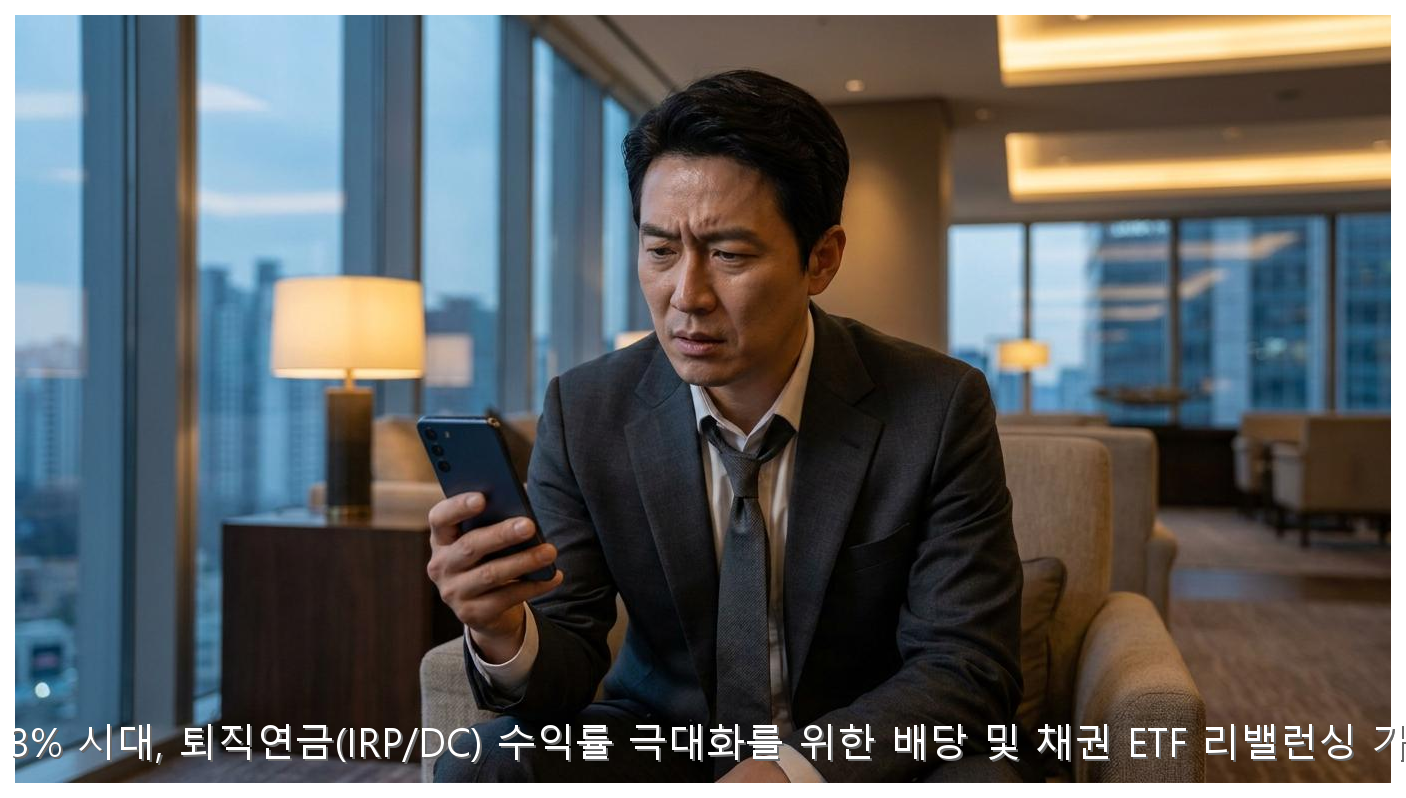 금리 3% 시대, 퇴직연금(IRP/DC) 수익률 극대화를 위한 배당 및 채권 ETF 리밸런싱 가이드 핵심 안내 및 분석 인포그래픽 (2)