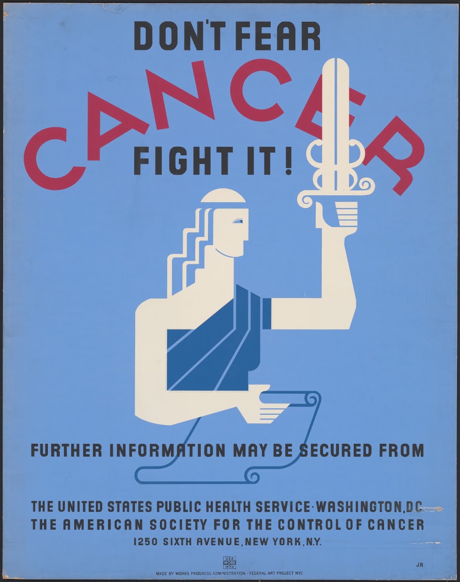 Dont fear cancer fight it 1936