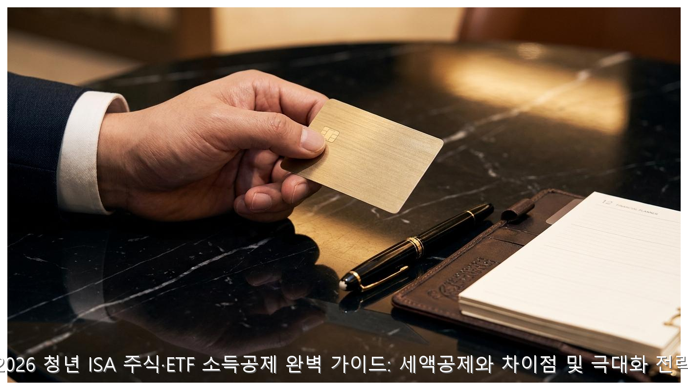 2026 청년 ISA 주식·ETF 소득공제 완벽 가이드: 세액공제와 차이점 및 극대화 전략 핵심 안내 및 분석 인포그래픽 (3)