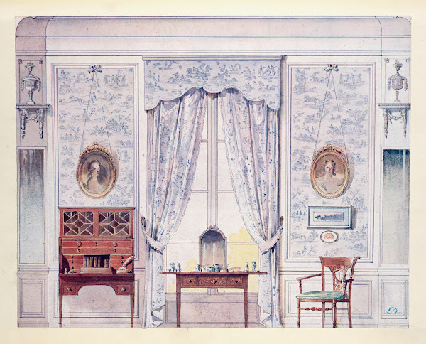 Chambre a coucher époque de la Constituante 1907
