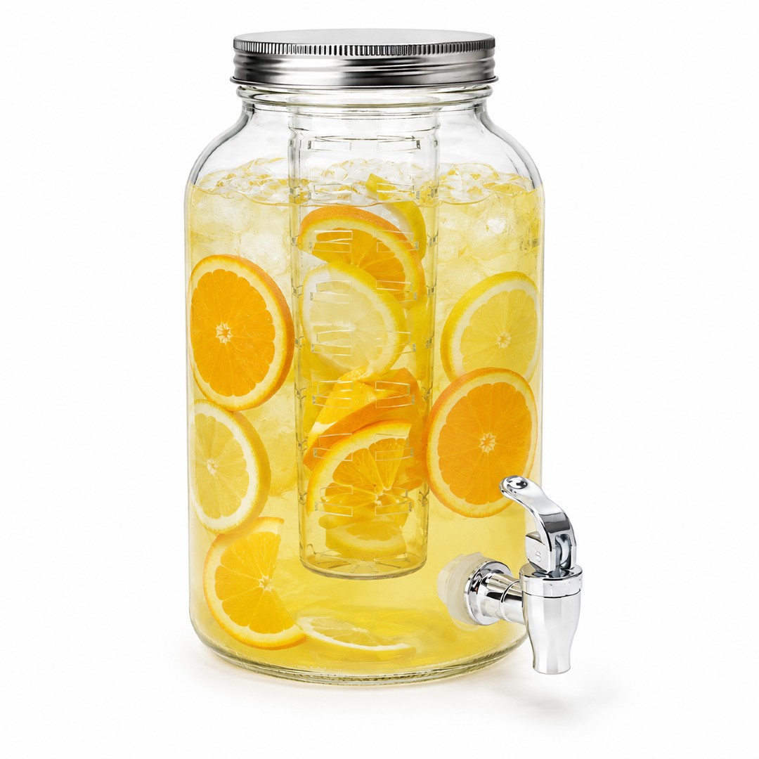 Vitrolero de vidrio con contenedor para hielo Concepts™ 3 L
