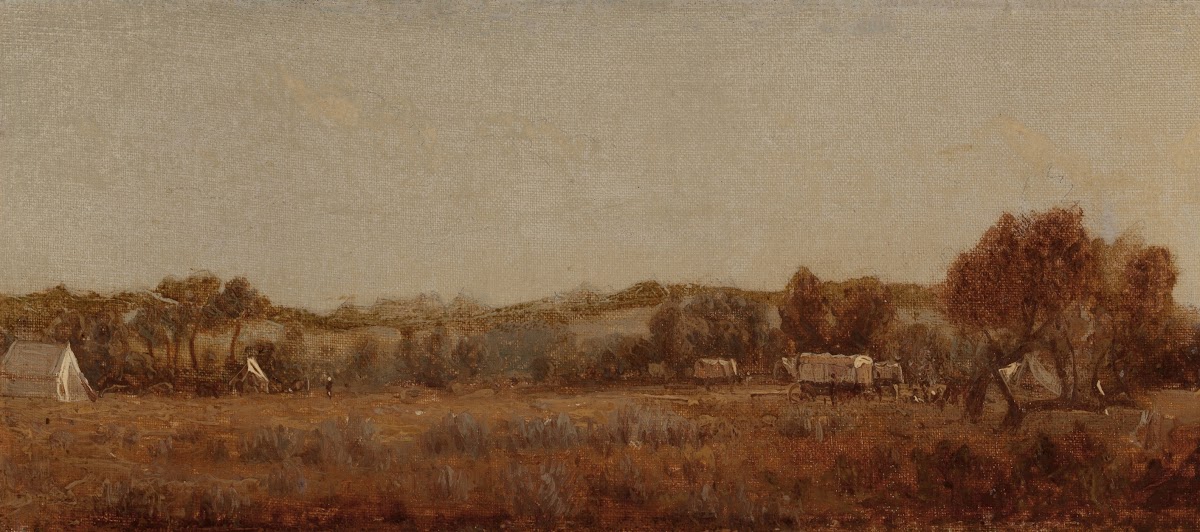 A Sketch at the Camp on the La Bonté Wyoming Territory 1870