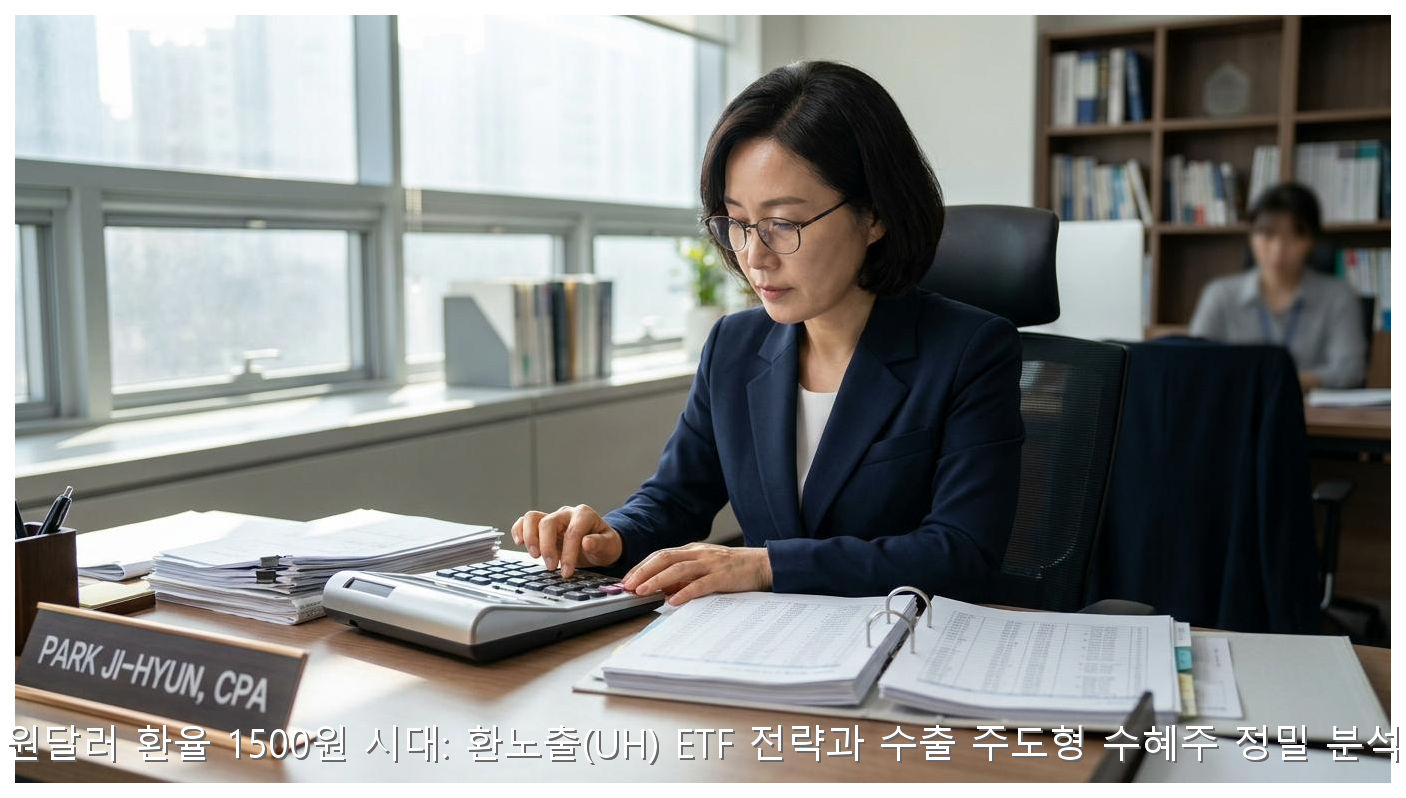 원달러 환율 1500원 시대: 환노출(UH) ETF 전략과 수출 주도형 수혜주 정밀 분석 핵심 안내 및 분석 인포그래픽 (6)