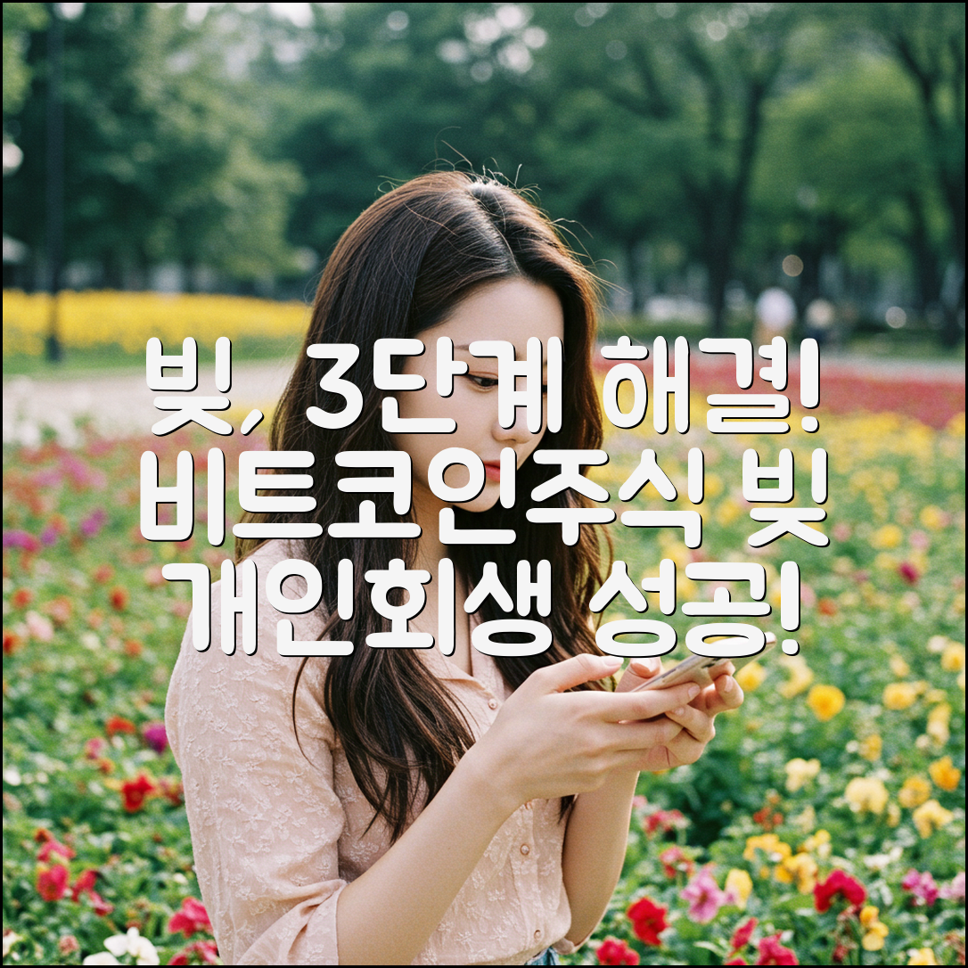 비트코인·주식 빚, 개인회생 3단계로 해결!