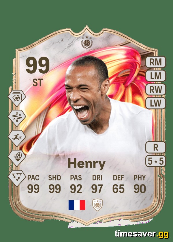 EA FC 26 FUTTIES Thierry Henry 99-rated Icon card from Team 2