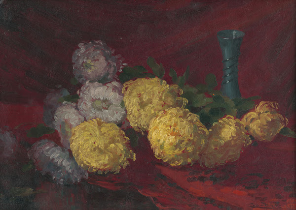 Chrysanthemums on the table 1925