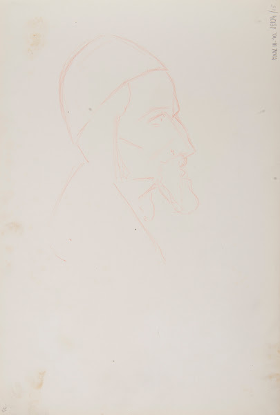 szkic popiersia Żyda 1883 1886