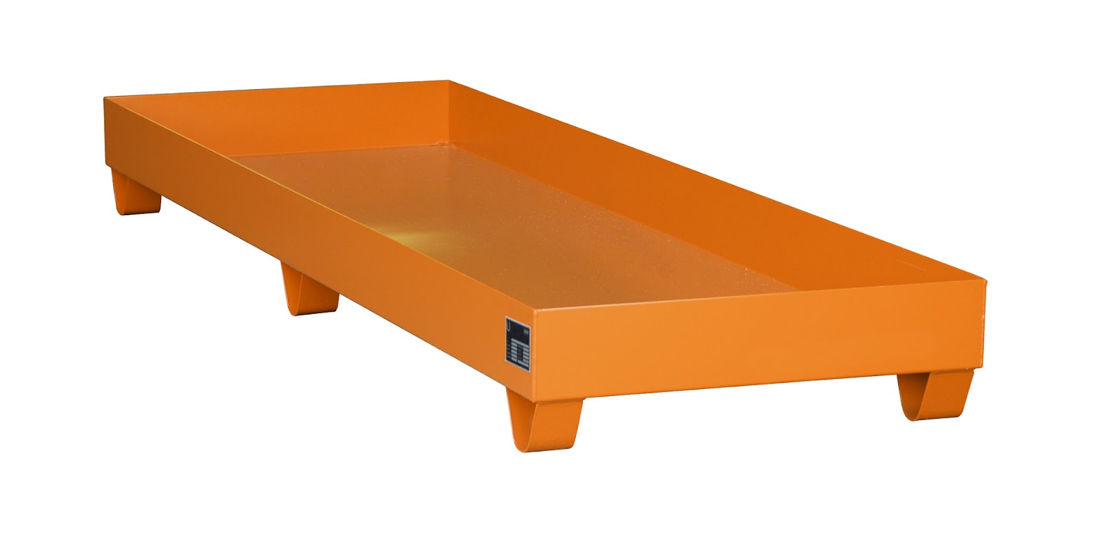 Opvangbak 2040, gelakt, Geeloranje