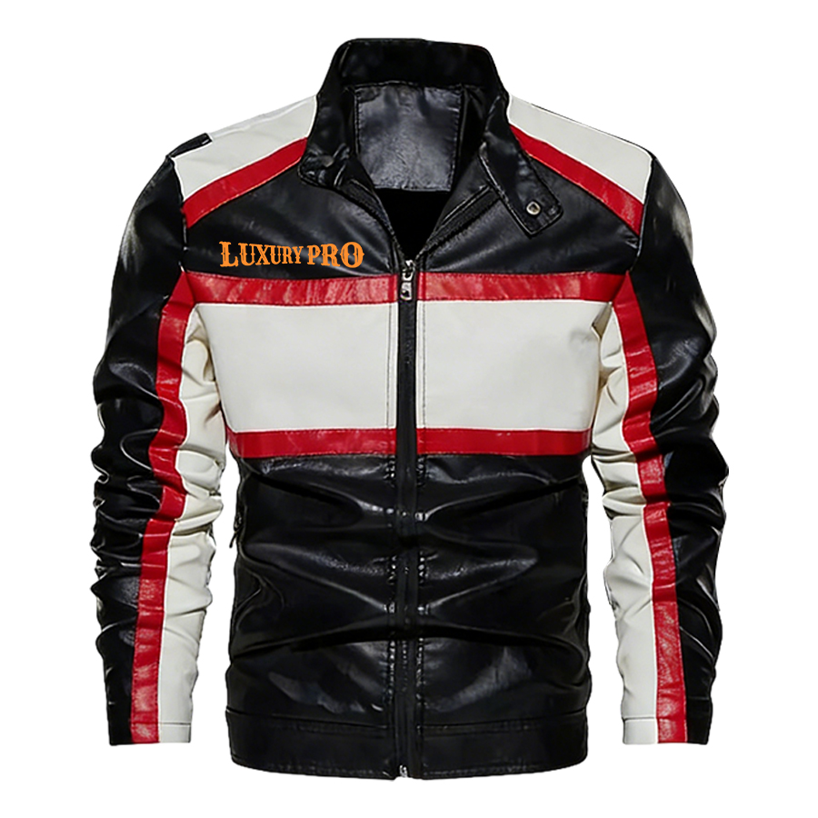 2D Leather Jacket 7 - Color Blocking