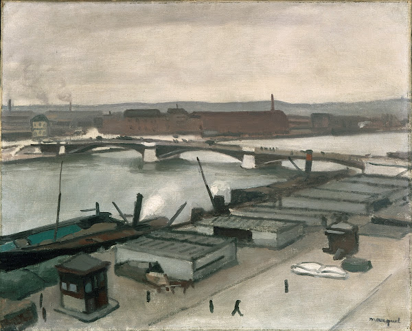 The Quays at Rouen 1912