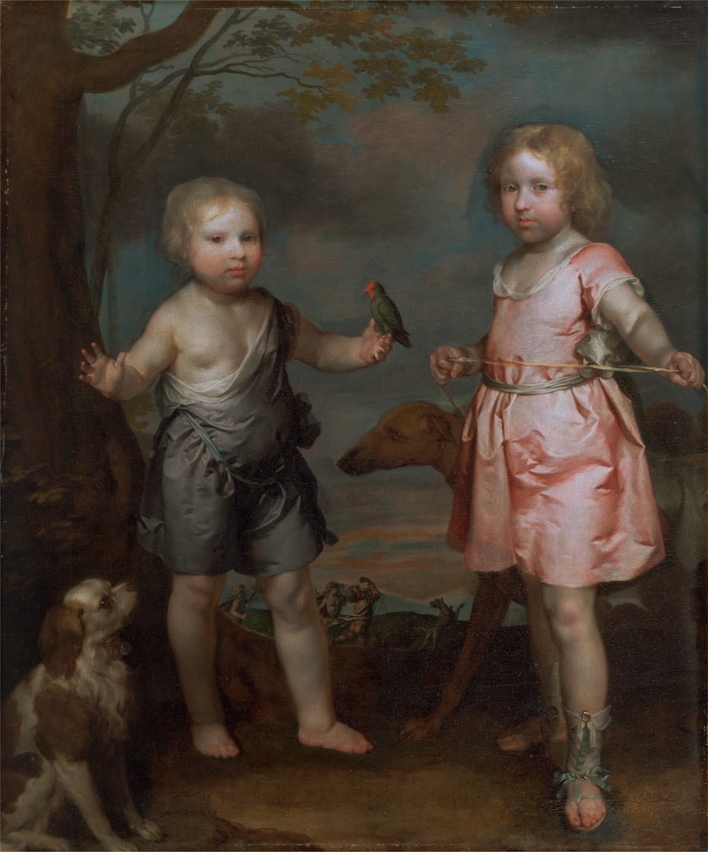 Lord John Hay and Charles Master of Yester later third Marquis of Tweeddale 1673