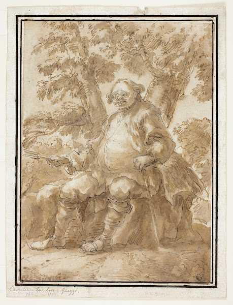 Man Seated in Front of Trees