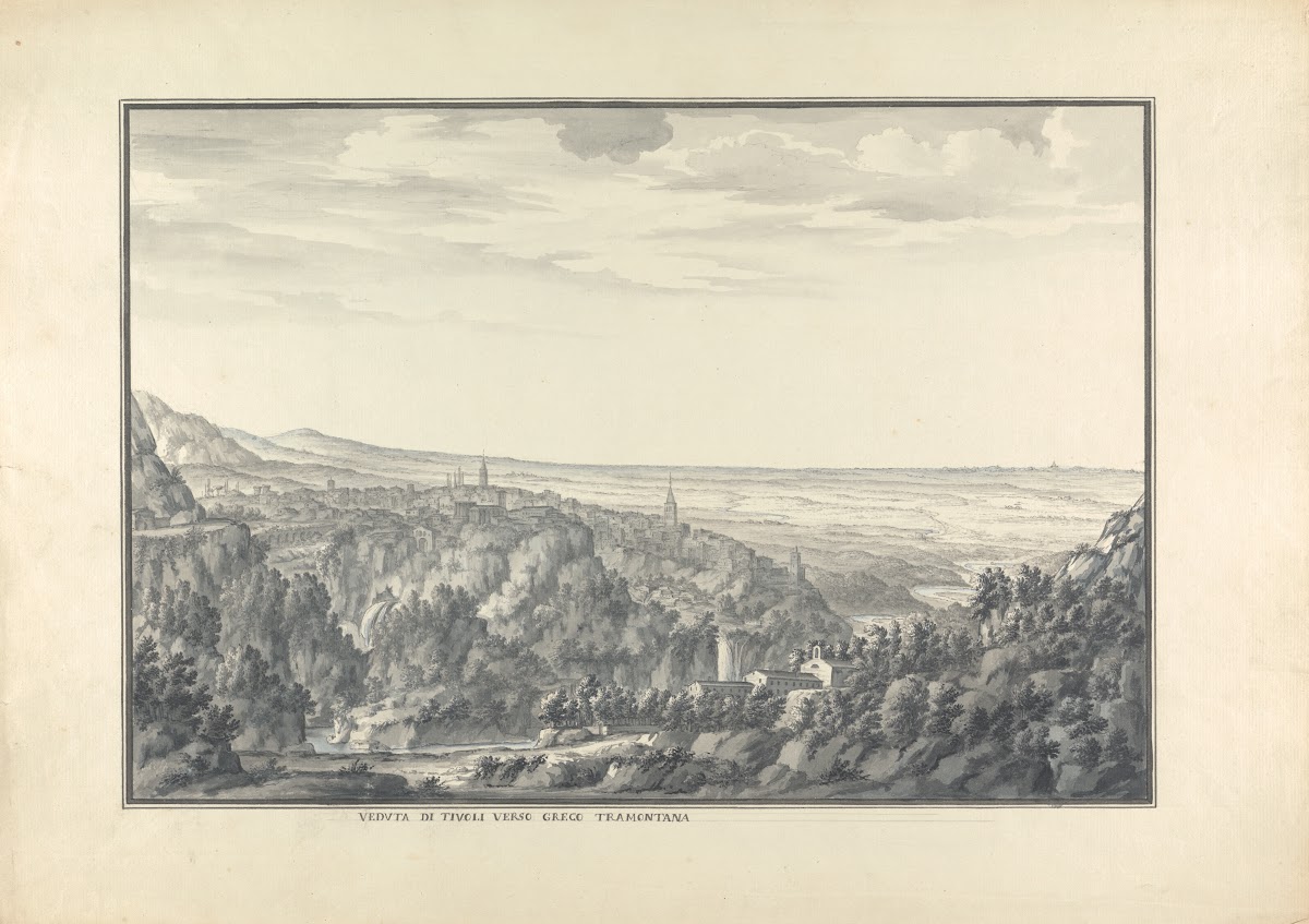 View of Tivoli in the Direction of the North Wind ca 1750
