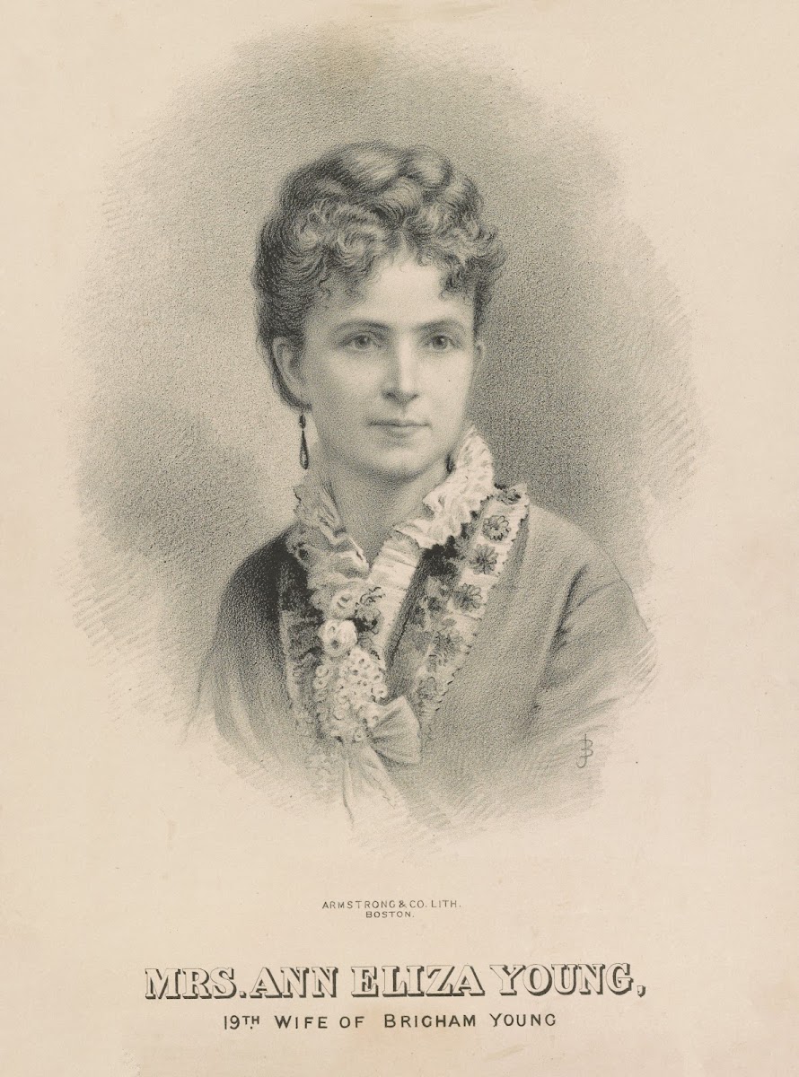 Mrs Ann Eliza Young 19th wife of Brigham Young 1869 1875