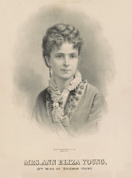 Mrs Ann Eliza Young 19th wife of Brigham Young 1869 1875