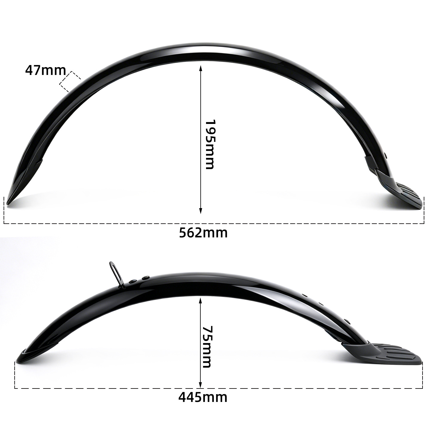 Fahrrad-Schutzblech, PVC, 16″ und 20″