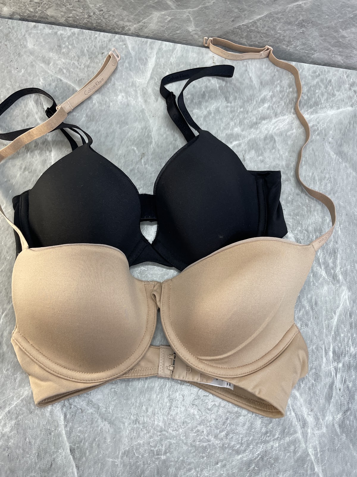 CK Bra 2pack Wired Nude Black 32B #044