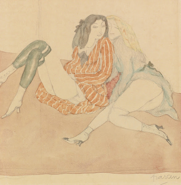 Deux Jeunes Filles Par Terre circa 1906 09