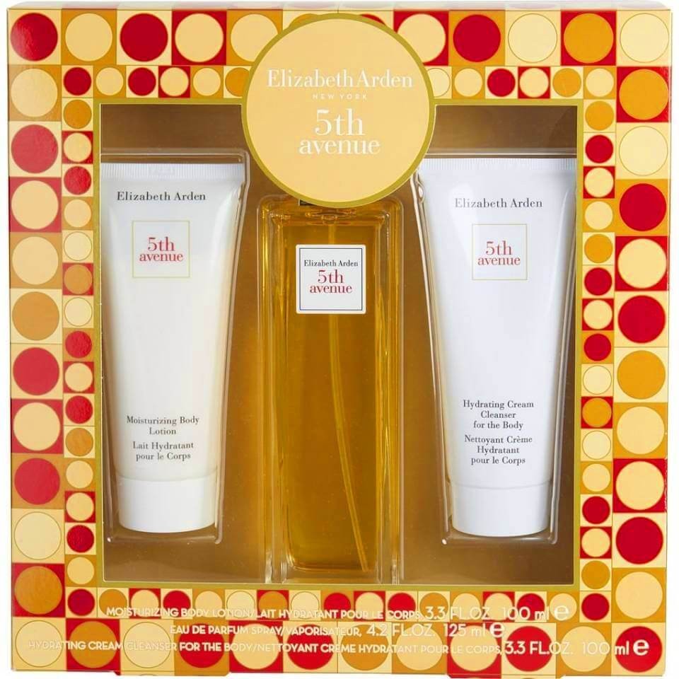 ESTUCHE ELIZABETH ARDEN 5TH AVENUE MUJER 3PZS 125ML EDP + 2 CREMAS