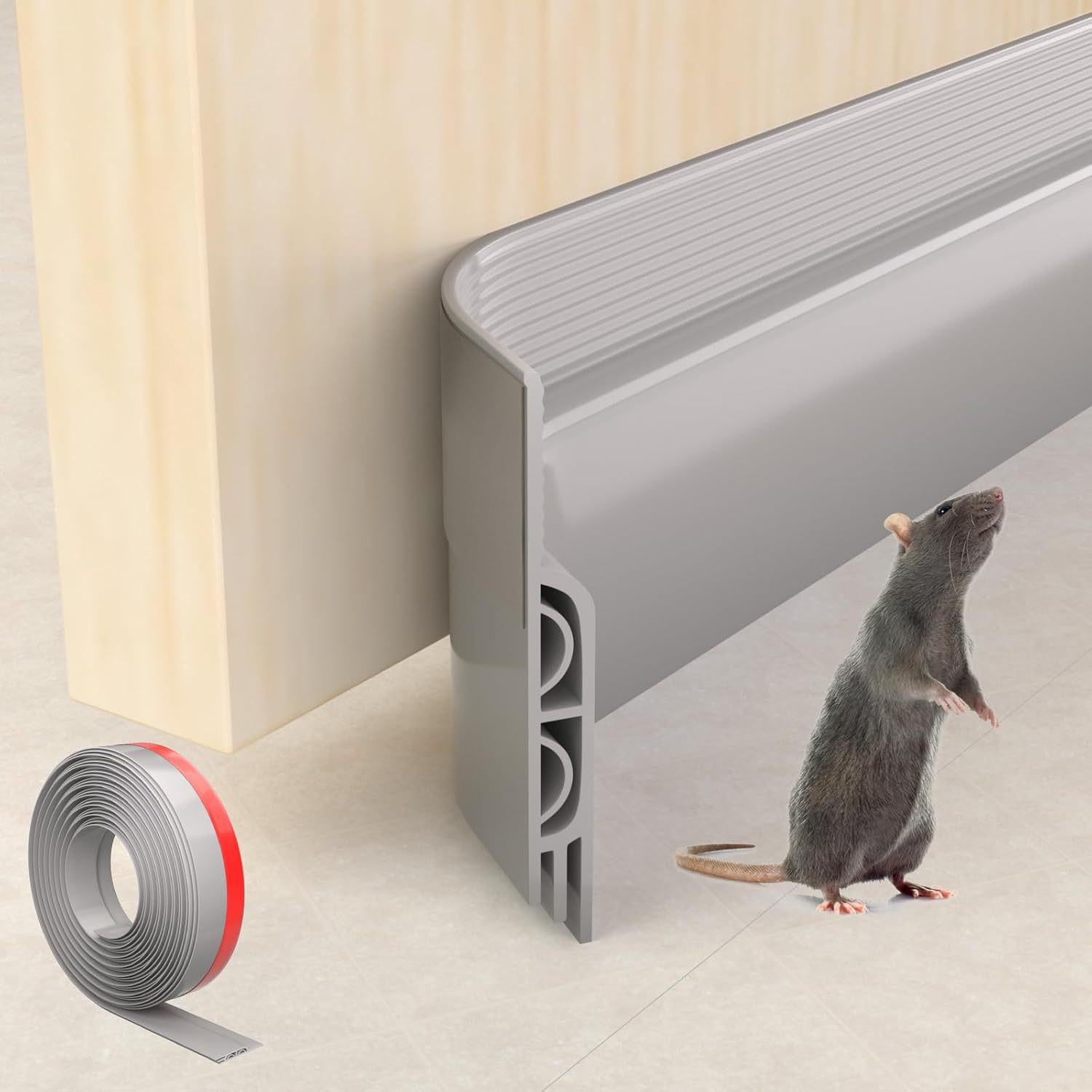 Multi-purpose sealing strip for doors and windows