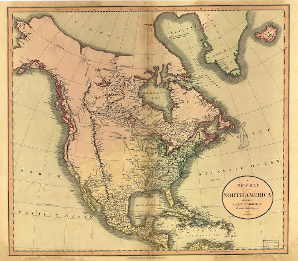 A new map of North America from the latest authorities 1811