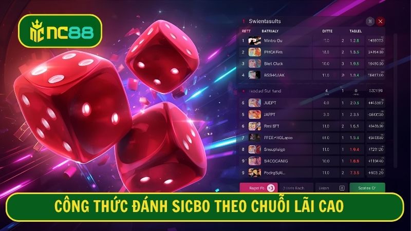 Công thức đánh sicbo theo chuỗi lãi cao