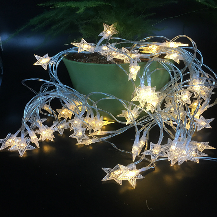 LED-Sternen-Lichterkette für festliche Dekoration