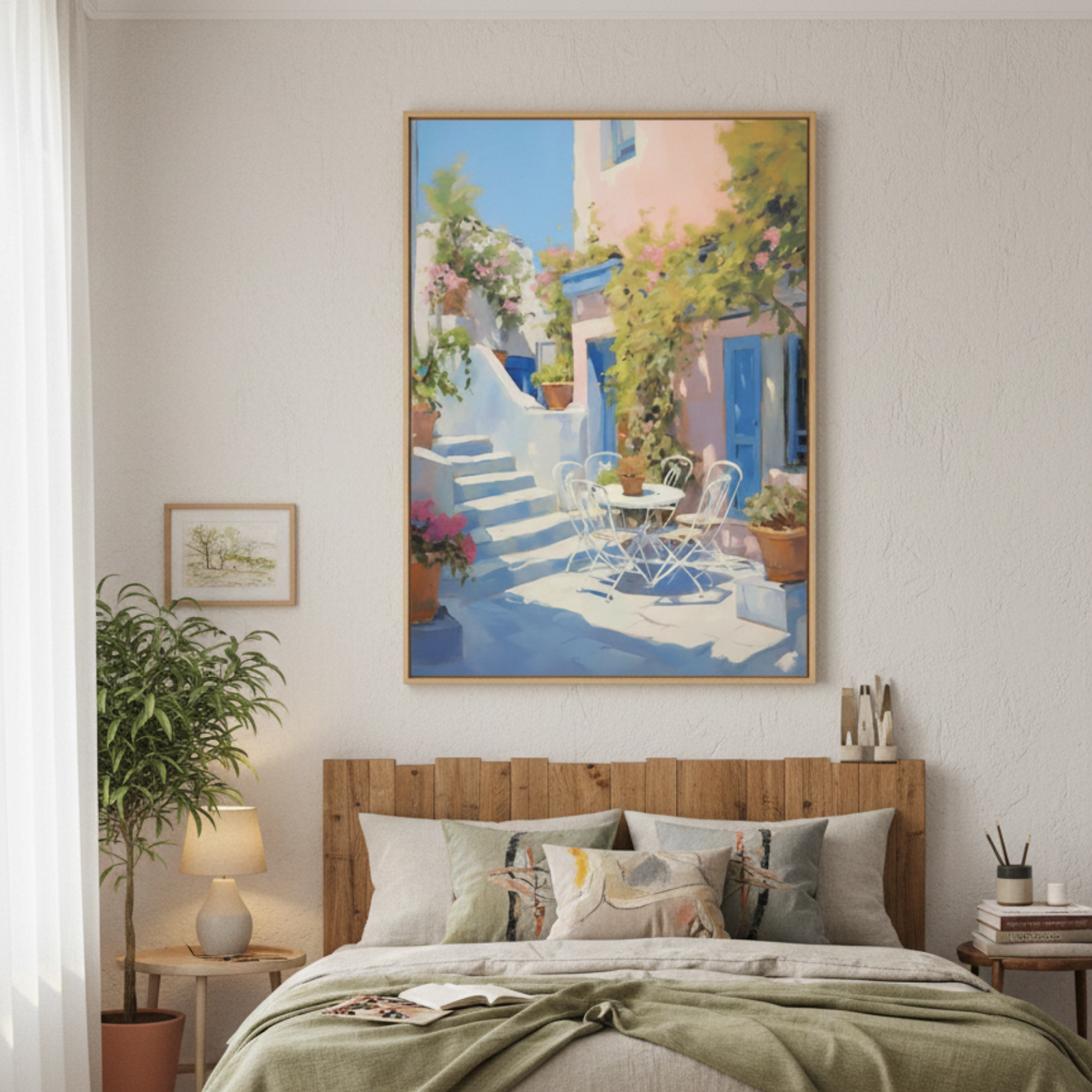 Sunlit Al Fresco | Abstract Courtyard Wall Art - Image 2