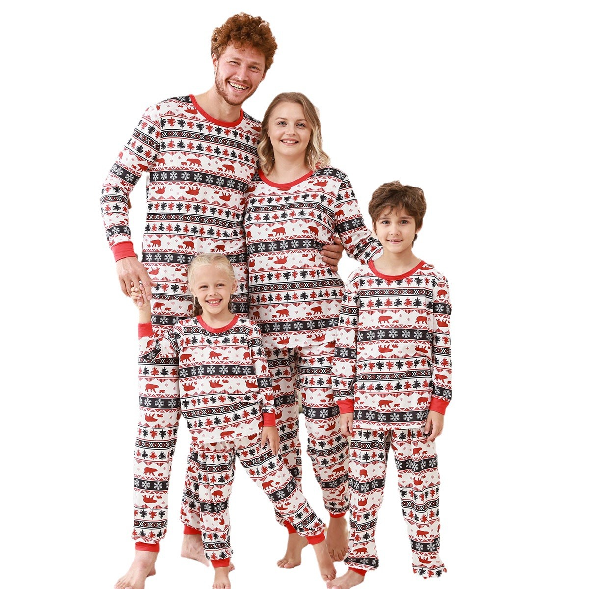 Familien-Schlafanzug-Set mit Karomuster