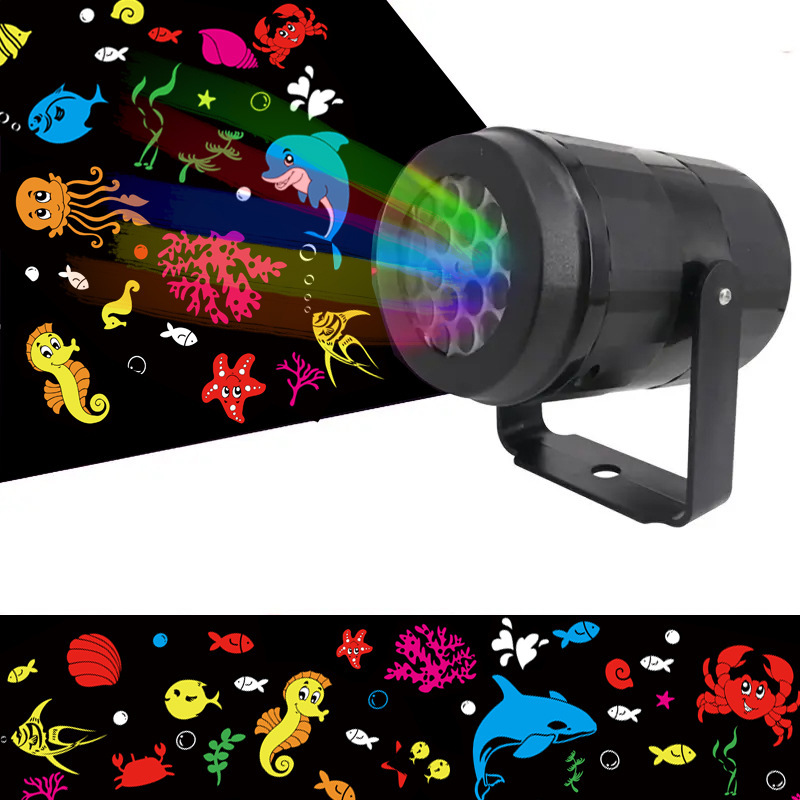 Decorative mood light with various light motifs