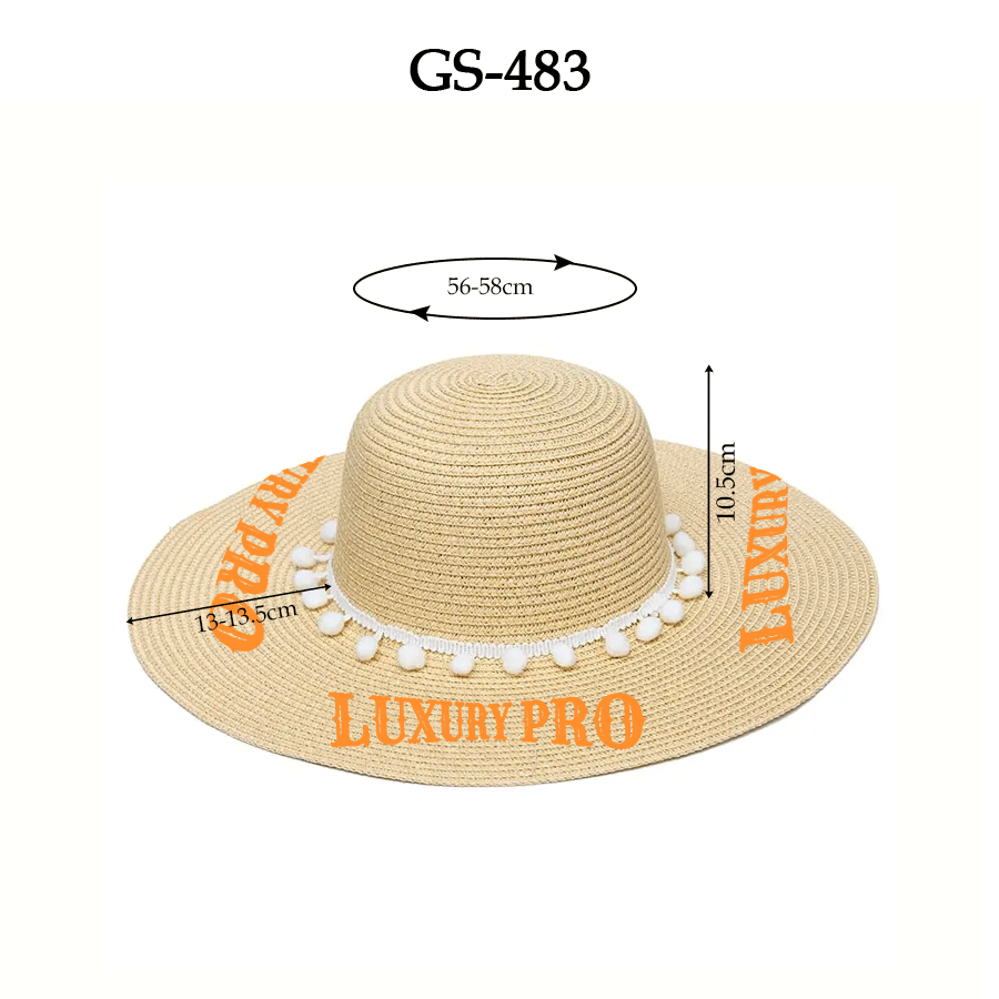 Beaded Beach Hat - GS-483