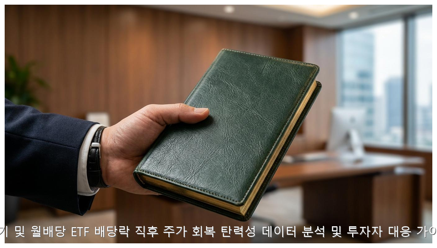 분기 및 월배당 ETF 배당락 직후 주가 회복 탄력성 데이터 분석 및 투자자 대응 가이드 핵심 안내 및 분석 인포그래픽 (2)