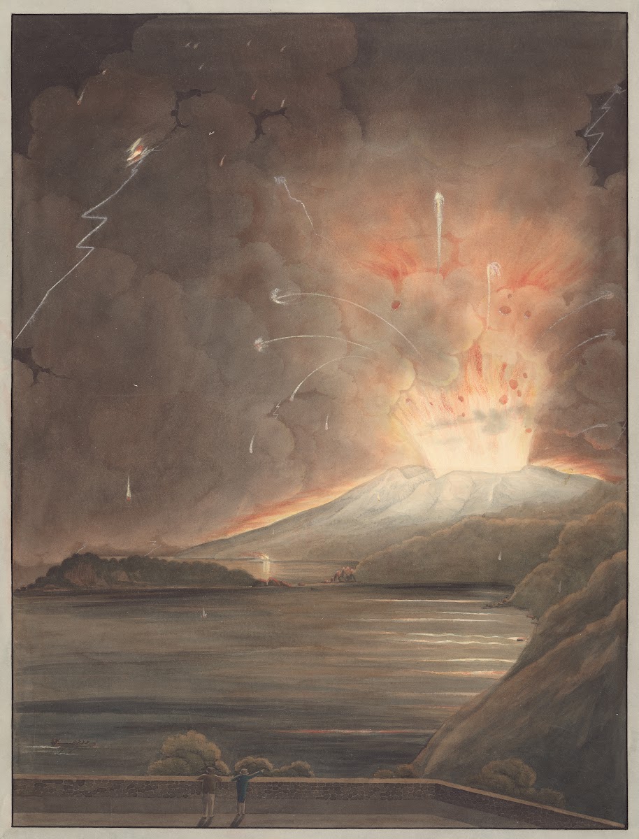 View of the Great Eruption of Morne Soufriere St Vincent