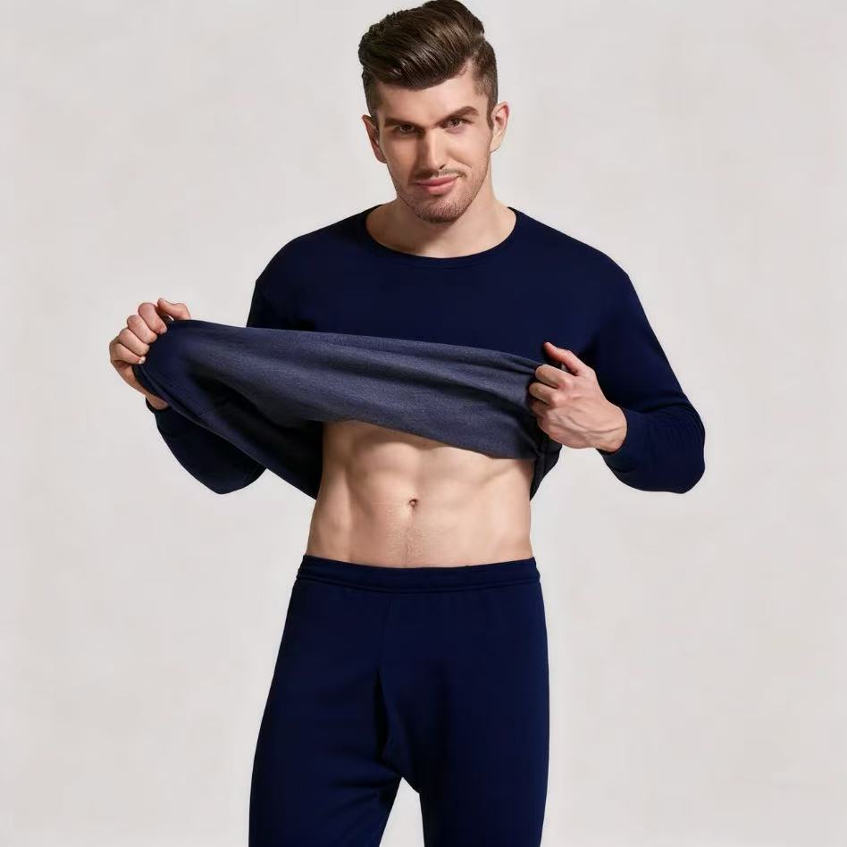 Men's Thermal Set, fitted, Round Neck