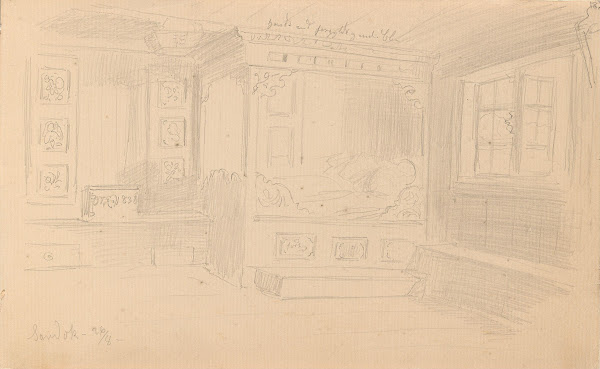 Bondestue Sandåk i Vinje 1857